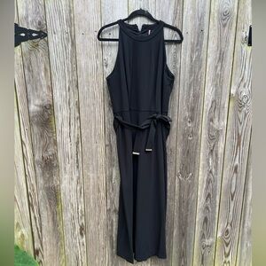 TOMMY HILFIGER Halter One Piece Black Pantsuit Women’s 14 NWT NEW